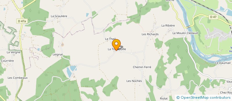 localisation de l'entreprise MADAME ANDREE BRISSAUD à SAINT-PRIEST-SOUS-AIXE