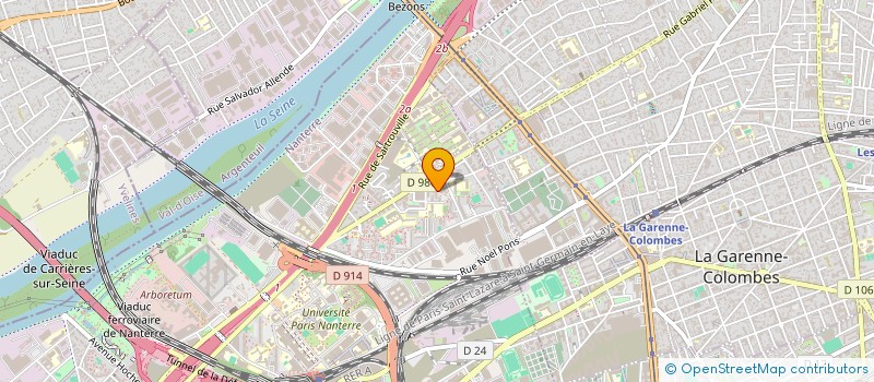 localisation de l'entreprise MADAME ANDREE BRUNDZAK  NANTERRE