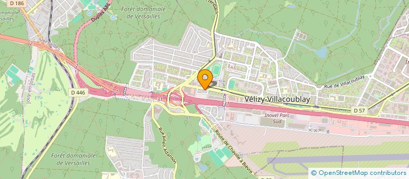 localisation de l'entreprise MADAME ANDREE CARINE ADJIBI  VELIZY-VILLACOUBLAY