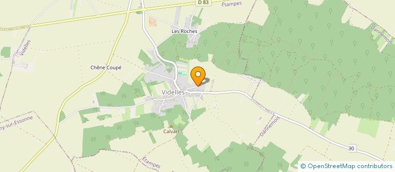 localisation de l'entreprise MADAME ANDREE CARRE  VIDELLES