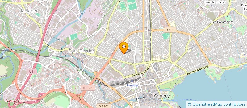 localisation de l'entreprise MADAME ANDREE CARVALHO à ANNECY