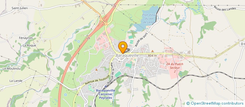 localisation de l'entreprise MADAME ANDREE CAVAILLE  BARAQUEVILLE