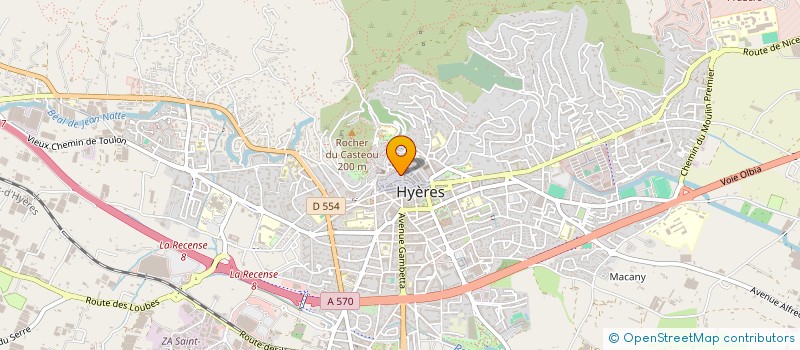 localisation de l'entreprise MADAME ANDREE CHAIBEDDRA  HYERES