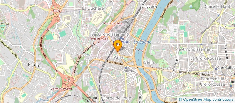 localisation de l'entreprise MADAME ANDREE CHAIX à LYON
