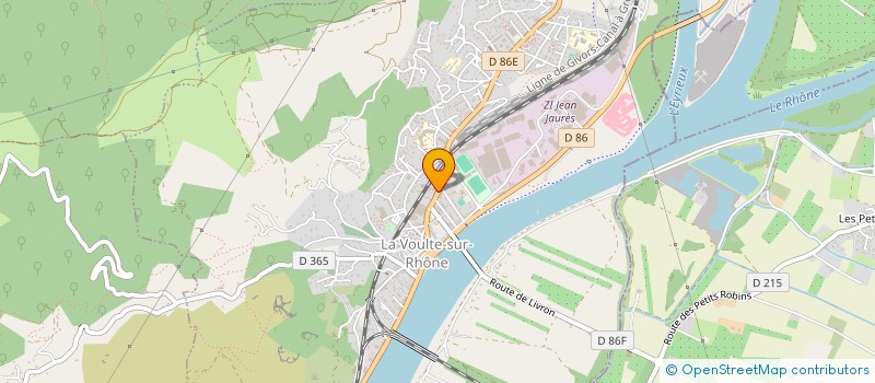localisation de l'entreprise MADAME ANDREE CHALAYAC à LA VOULTE-SUR-RHONE