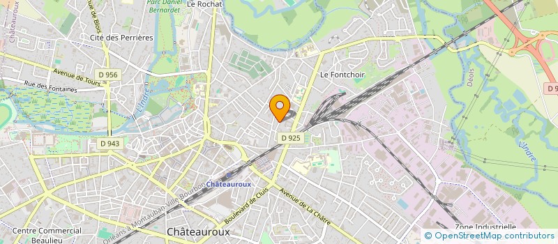 localisation de l'entreprise MADAME ANDREE CHATELAIN à CHATEAUROUX
