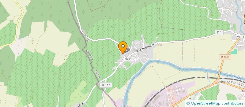 localisation de l'entreprise MADAME ANDREE CHENEBENOIT  VINCELLES