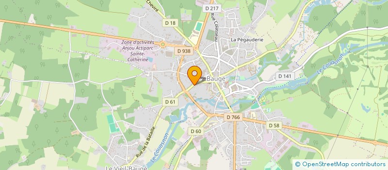 localisation de l'entreprise MADAME ANDREE CHIGNARD à BAUGE-EN-ANJOU