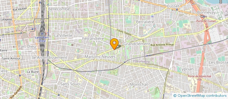 localisation de l'entreprise MADAME ANDREE CHOLLET à VILLEURBANNE