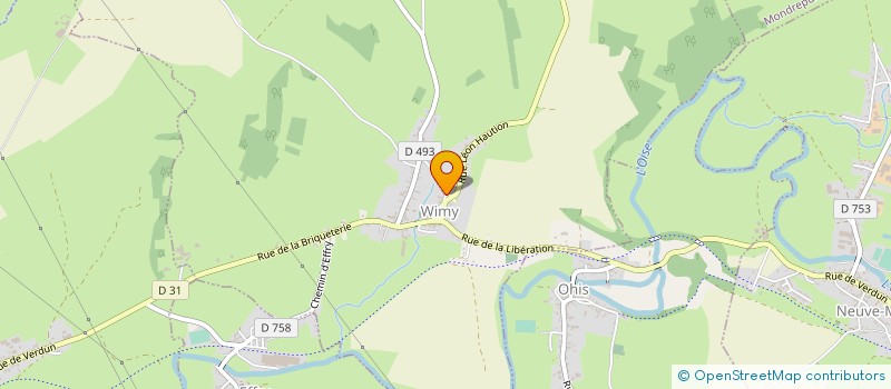 localisation de l'entreprise MADAME ANDREE CHRETIEN  MARTIGNY