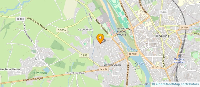 localisation de l'entreprise MADAME ANDREE CLAIR à MOULINS