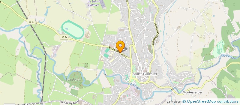 localisation de l'entreprise MADAME ANDREE COMBE  SAINT-GALMIER