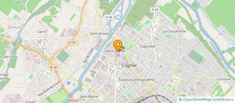 localisation de l'entreprise MADAME ANDREE CONSTANT à COGNAC