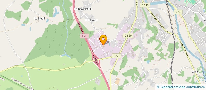 localisation de l'entreprise MADAME ANDREE CORBEEL à ARGENTON-SUR-CREUSE