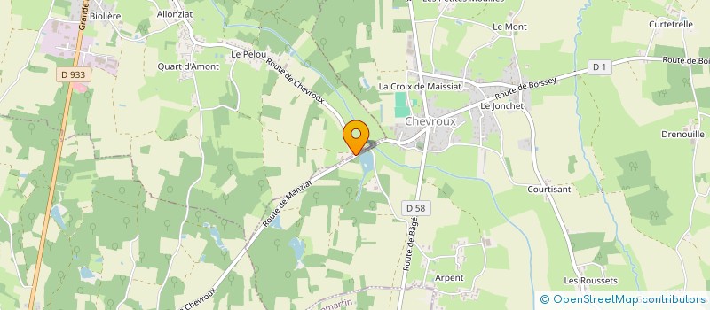 localisation de l'entreprise MADAME ANDREE COUDURIER  GORREVOD