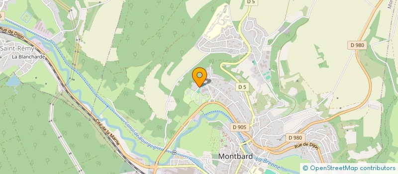 localisation de l'entreprise MADAME ANDREE DANGUY  MONTIGNY MONTFORT