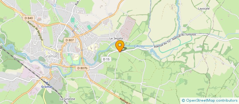 localisation de l'entreprise MADAME ANDREE DARNIS  GRAMAT