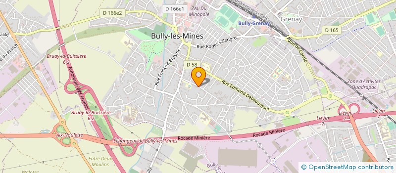 localisation de l'entreprise MADAME ANDREE DEGROOTE à BULLY-LES-MINES