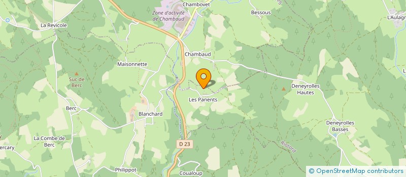 localisation de l'entreprise MADAME ANDREE DELAIGUE  RIOTORD