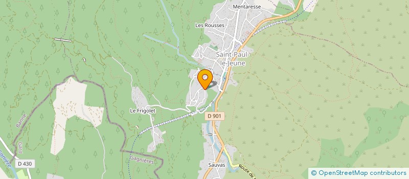 localisation de l'entreprise MADAME ANDREE DEMARETZ à SAINT-PAUL-LE-JEUNE