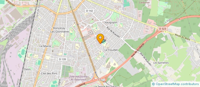 localisation de l'entreprise MADAME ANDREE DJIBRINE  LE MANS