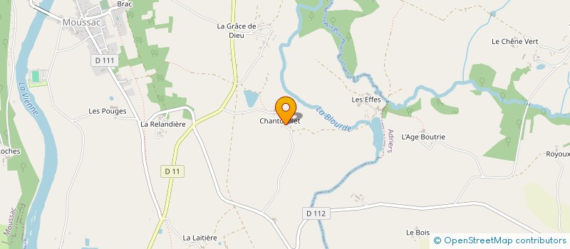 localisation de l'entreprise MADAME ANDREE DOMINEAU  MOUSSAC