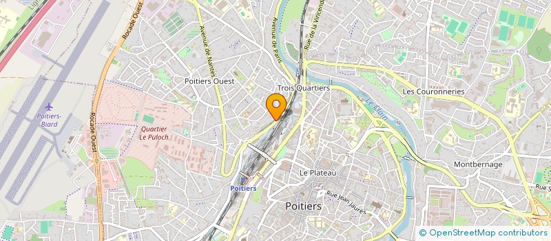 localisation de l'entreprise MADAME ANDREE DUBOIS à POITIERS