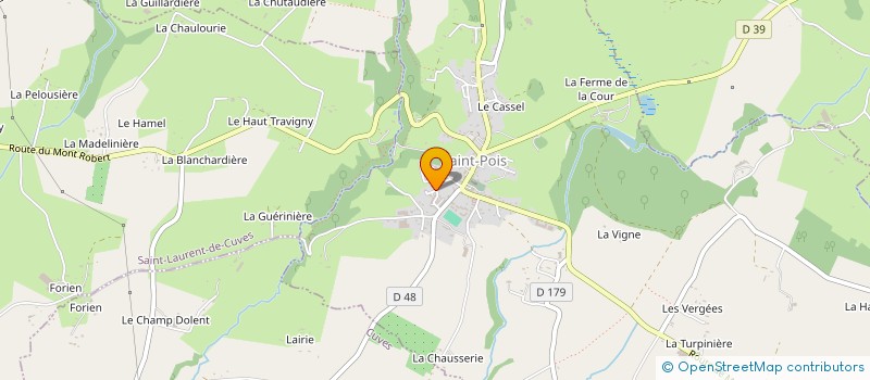 localisation de l'entreprise MADAME ANDREE DUBOURG  SAINT-LAURENT-DE-CUVES