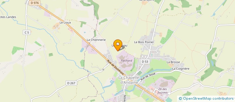 localisation de l'entreprise MADAME ANDREE DUJARRIER à RIVES D'ANDAINE