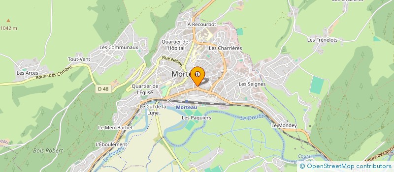 localisation de l'entreprise MADAME ANDREE FAIVRE à MORTEAU