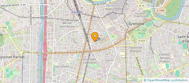 localisation de l'entreprise MADAME ANDREE FLORENCE ROSA BOUROT  GRENOBLE