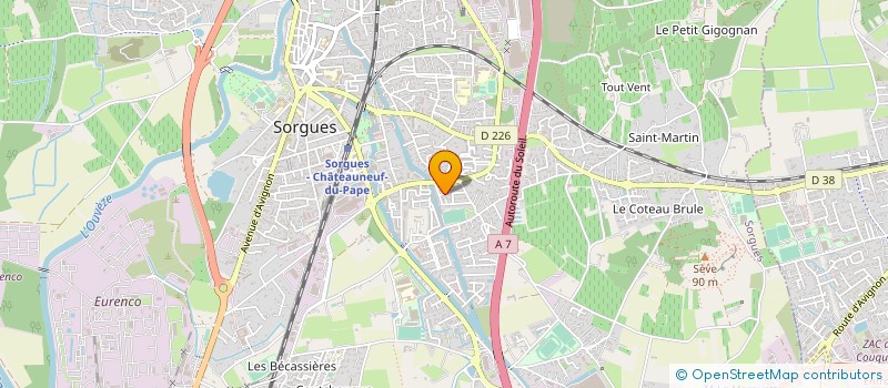 localisation de l'entreprise MADAME ANDREE FONTES à SORGUES