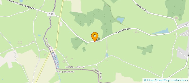 localisation de l'entreprise MADAME ANDREE FORGES  LUCENAY LES AIX