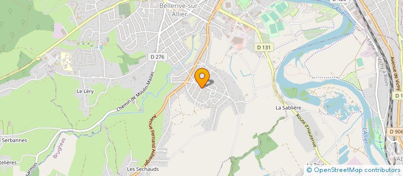 localisation de l'entreprise MADAME ANDREE FOUCAUD à BELLERIVE-SUR-ALLIER