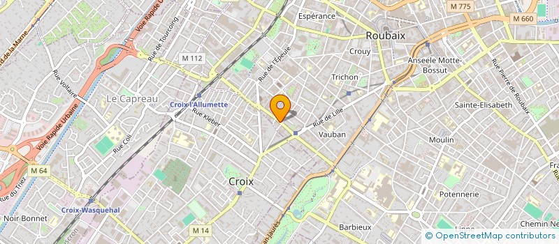 localisation de l'entreprise MADAME ANDREE FREMY  ROUBAIX