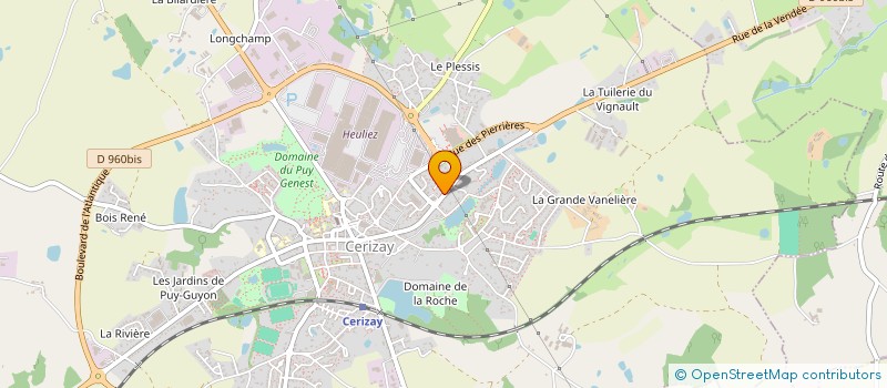 localisation de l'entreprise MADAME ANDREE FUSEAU à CERIZAY