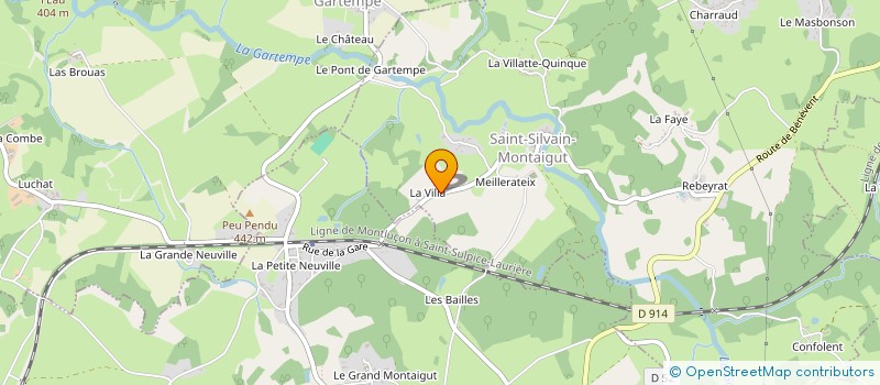 localisation de l'entreprise MADAME ANDREE GALLOUX  SAINT-VAURY