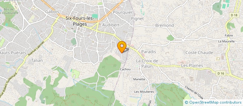 localisation de l'entreprise MADAME ANDREE GARELLA à SIX-FOURS-LES-PLAGES