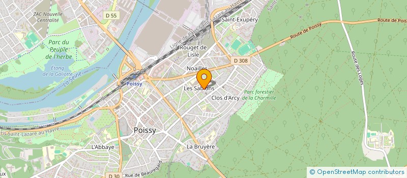 localisation de l'entreprise MADAME ANDREE GATINEAU à POISSY