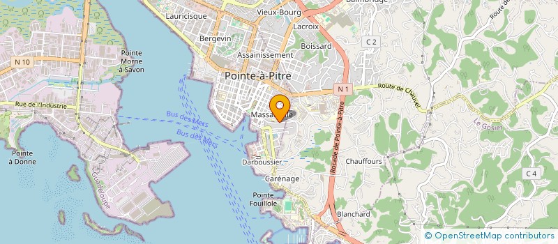 localisation de l'entreprise MADAME ANDREE GAULTIER à POINTE A PITRE