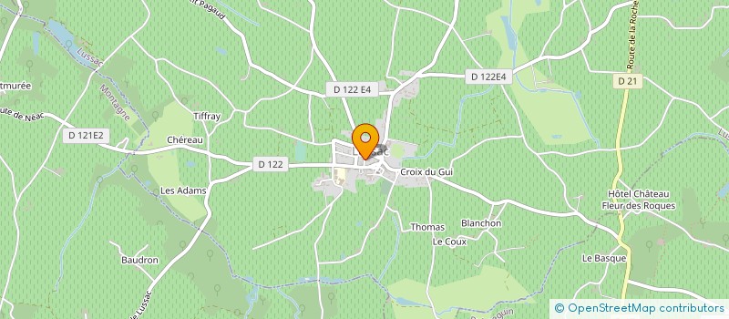 localisation de l'entreprise MADAME ANDREE GIRAUD  LUSSAC