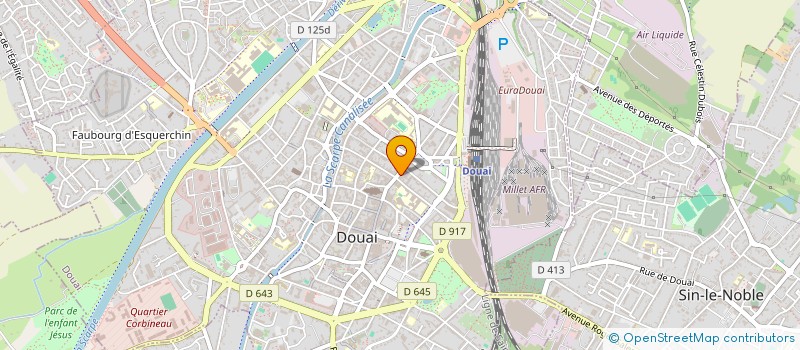 localisation de l'entreprise MADAME ANDREE GLIN  DOUAI