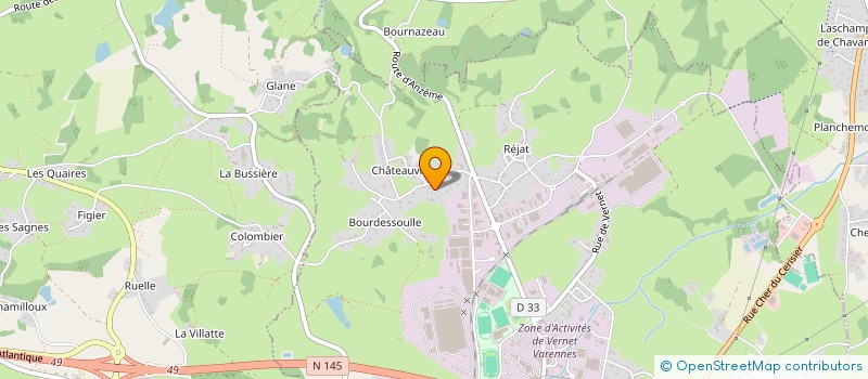 localisation de l'entreprise MADAME ANDREE GLOMY à GUERET