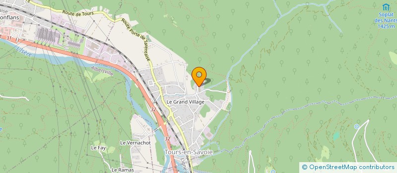 localisation de l'entreprise MADAME ANDREE GONTHIER à TOURS EN SAVOIE
