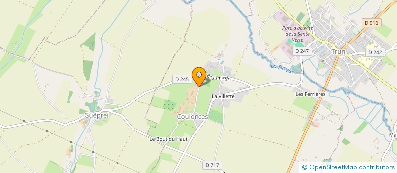 localisation de l'entreprise MADAME ANDREE GUILLAUMET à COULONCES