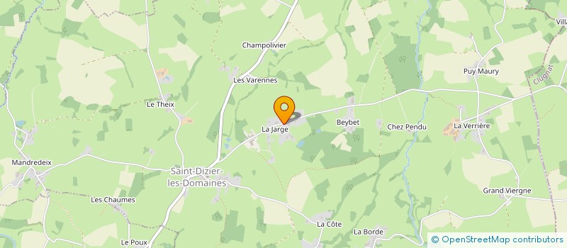 localisation de l'entreprise MADAME ANDREE GUY à SAINT-DIZIER-LES-DOMAINES