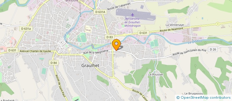 localisation de l'entreprise MADAME ANDREE GUYONNET à GRAULHET