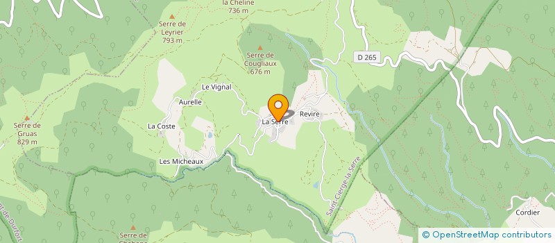 localisation de l'entreprise MADAME ANDREE HERBIN  SAINT-CIERGE-LA-SERRE