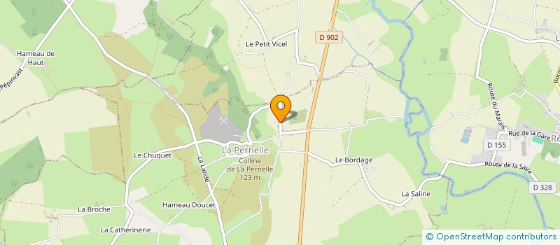 localisation de l'entreprise MADAME ANDREE HOUCHARD  LA PERNELLE