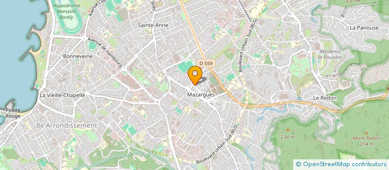 localisation de l'entreprise MADAME ANDREE HUGON à MARSEILLE